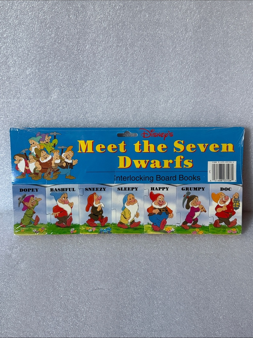 1993 Disney Meet the Seven Dwarfs Interlocking Board Books